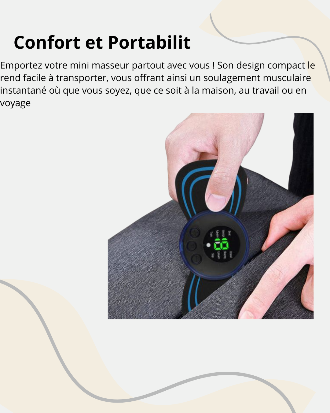 Mini-Masseur electrique portable: pour le corp